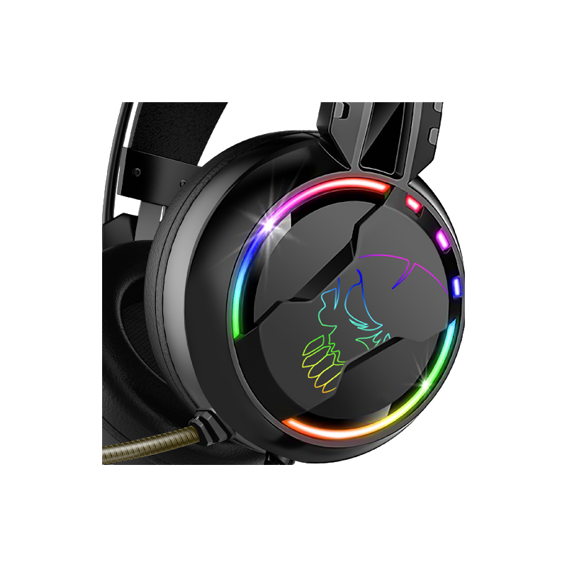 Micro Casque Gaming Filaire Spirit Of Gamer Pro H7 Led RGB - Noir