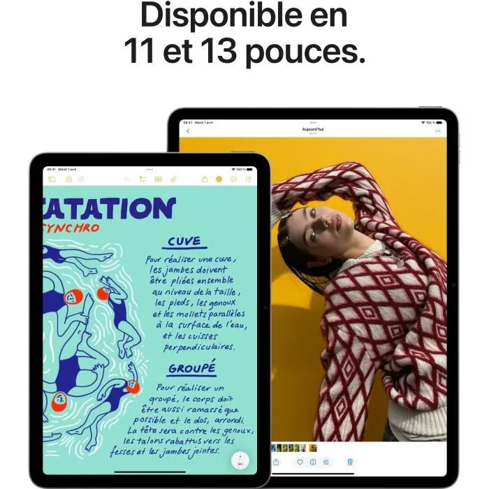 Apple - iPad Air M3 (2025) - 11" - WiFi - 128Go - Mauve