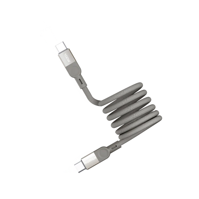 Cable de charge Momax Mag Link  USB-C 100W 2M - Gris
