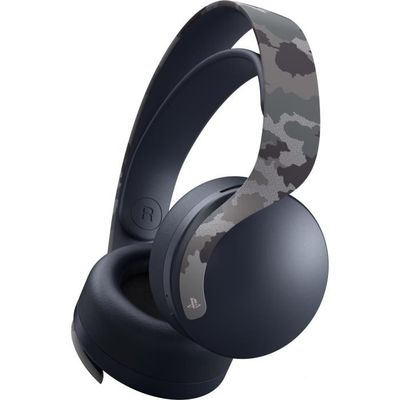 Casque-Micro Sans-Fil PULSE 3D Gris Camouflage pour PS5 - Compatible PS4