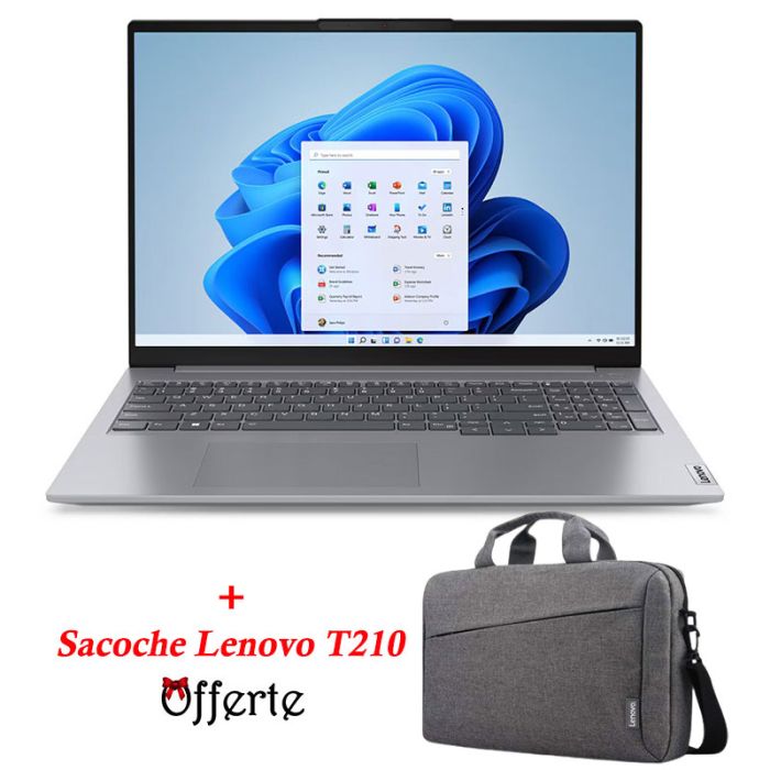 Pc Portable LENOVO ThinkBook 16 G6 IRL i3 13É Gén 8GO 512GO SSD – Gris