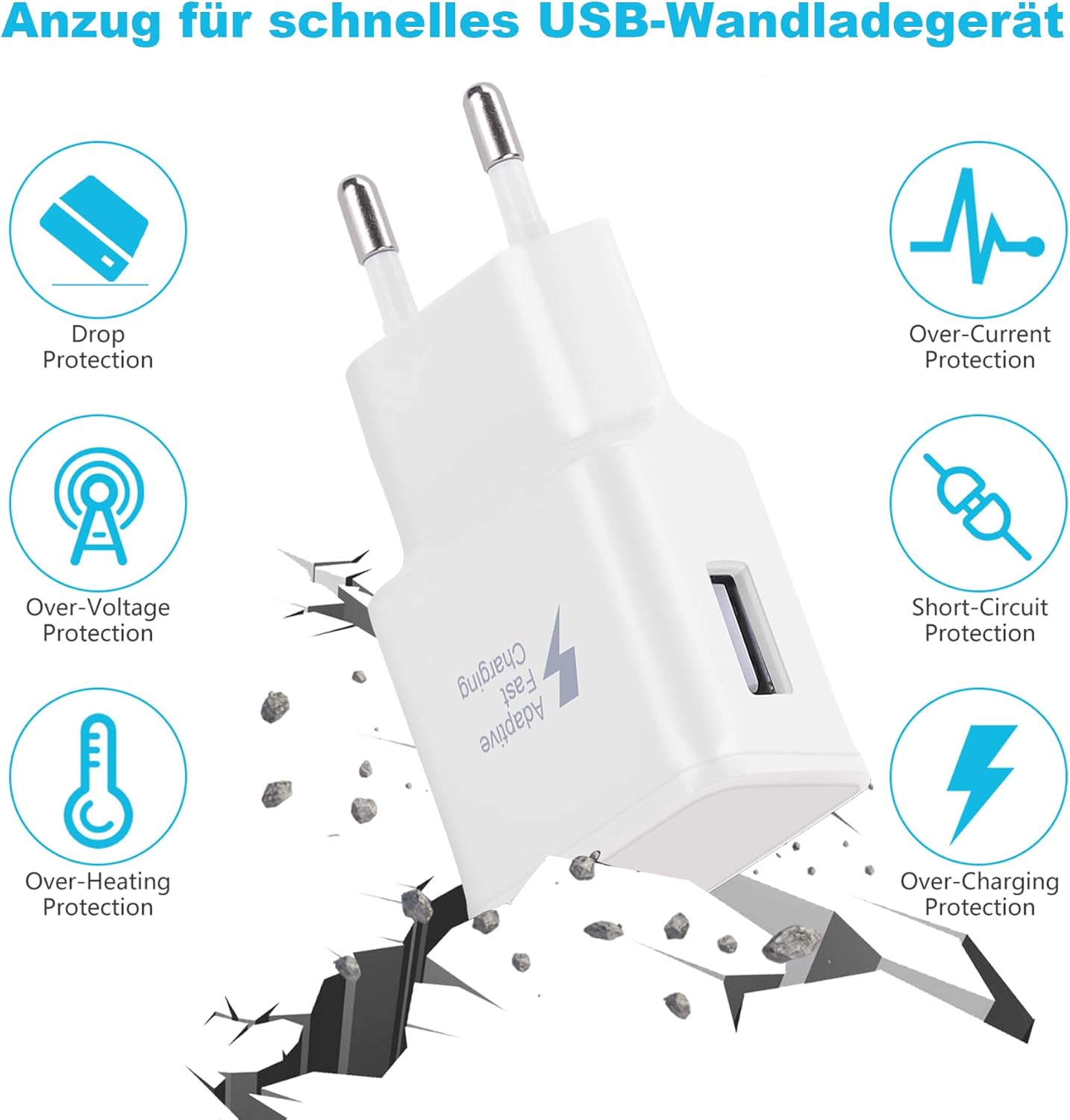 Chargeur Gevo Micro-USB 18W - Blanc