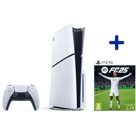 Pack PS5 Standard : Console PS5 (Modèle Slim) + CD FC25