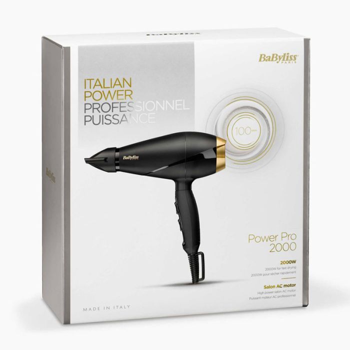 Sèche-Cheveux Babyliss 6704E Power Pro 2000W - Noir