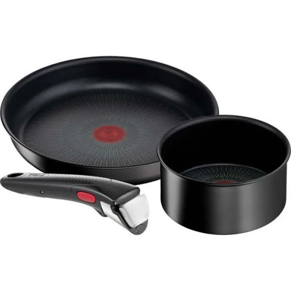 Set Deux Pièces Tefal Poêle 28cm & Csserole20cm + Poignée Amovible