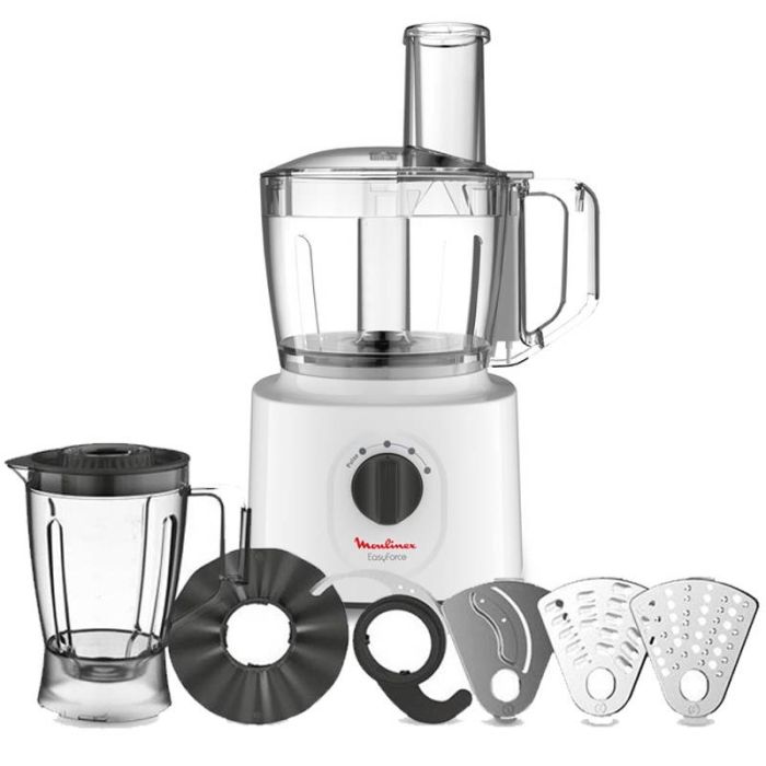 Robot Multifonction Moulinex FP246110 700W - Blanc