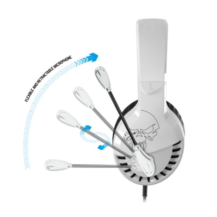 Micro Casque Gaming Filaire Spirit Of Gamer Pro H3 pour PS4&PS5 - Blanc