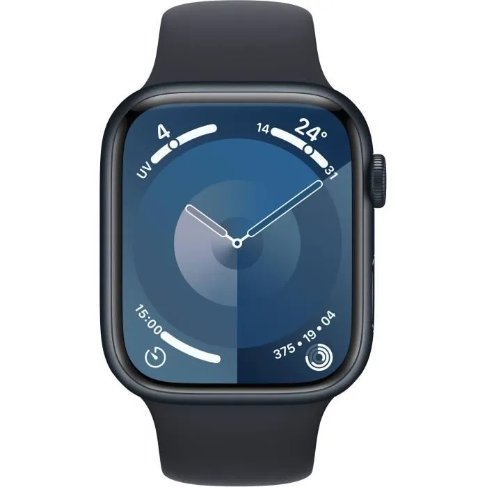 Apple Watch Series 9 GPS - 45mm - Boîtier Midnight Aluminium - Bracelet Midnight Sport Band - S/M