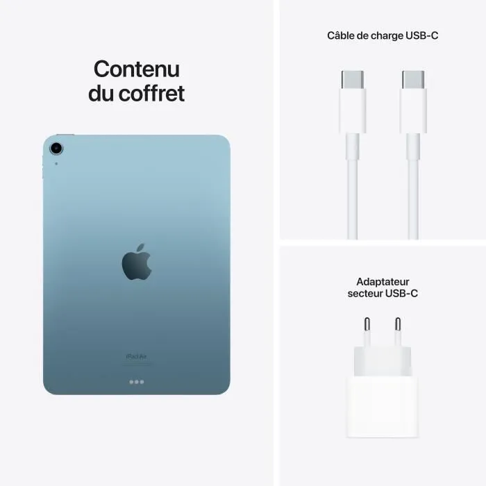 Apple - iPad Air 5Gén - 10,9" - WiFi - 64 Go - Bleu