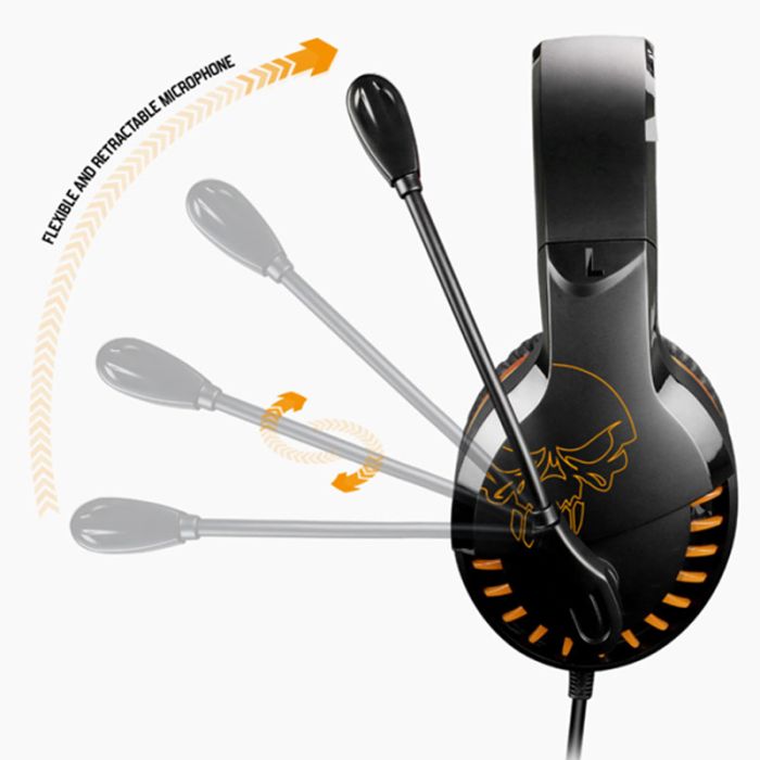 Micro Casque Gaming Filaire Spirit Of Gamer Pro H3 pour PS4&PS5 - Orange