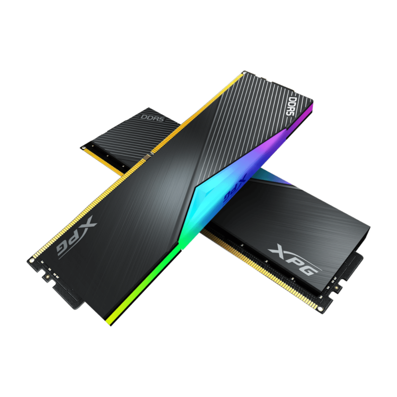 Barrette De Mémoire XPG Lancer 64Go (2*32Go) 5600 DDR5 RGB Noir