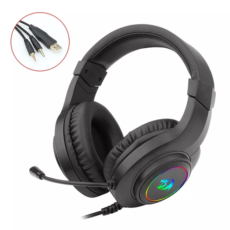 Micro Casque Gamer Redragon HYLAS H260 RGB - Noir