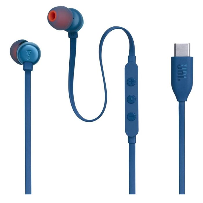 Écouteur Filaire JBL T310C USB-C -Bleu