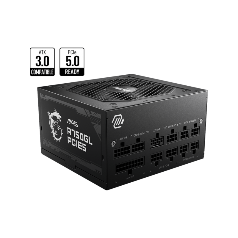 Bloc d'Alimentation MSI Mag A750GL 80+ Gold