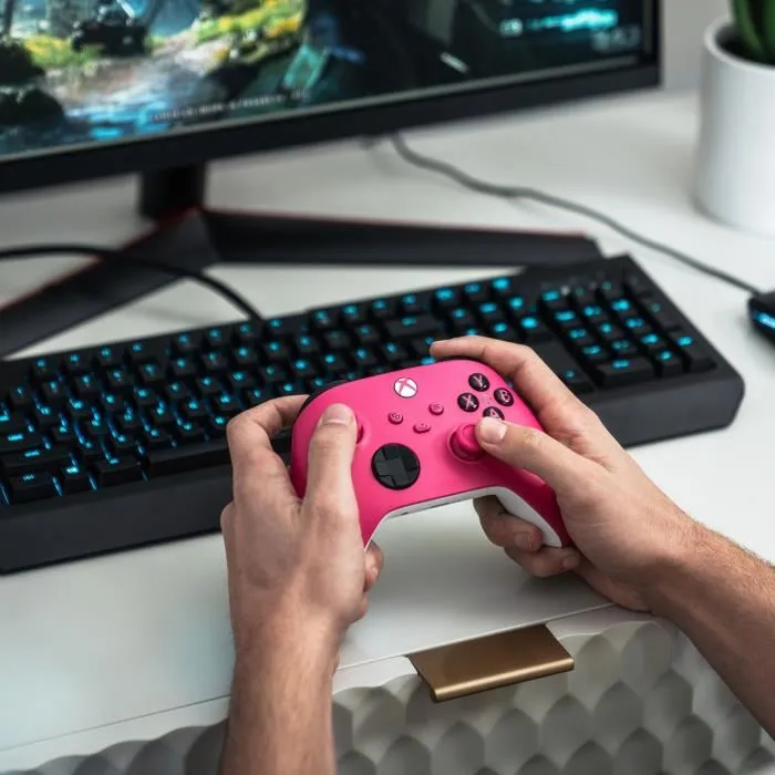 Manette de Jeu Xbox Sans Fil Deep Pink