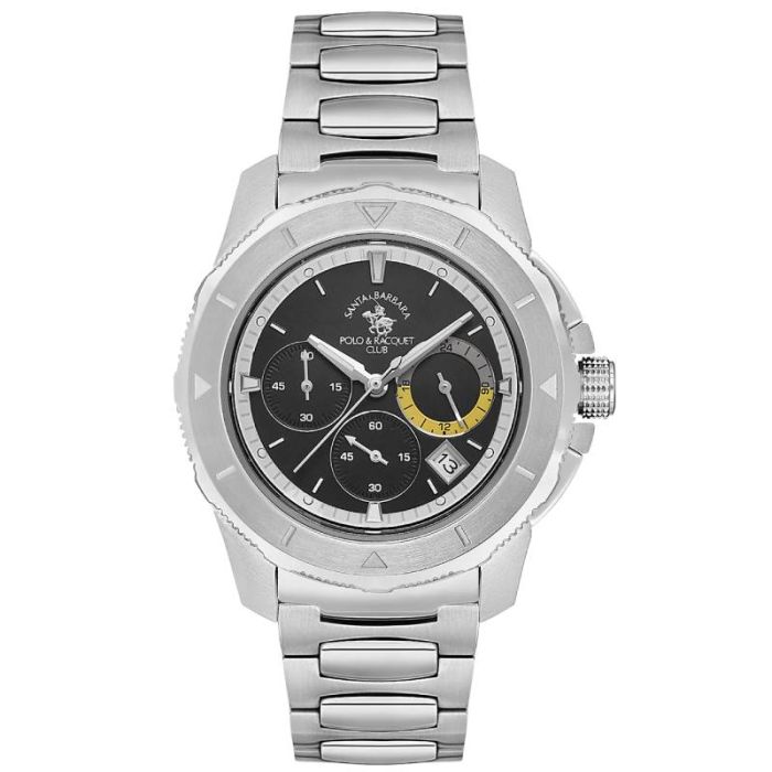 Montre Homme Polo Santa Barbara SB-1-10561-2- Silver & Noir