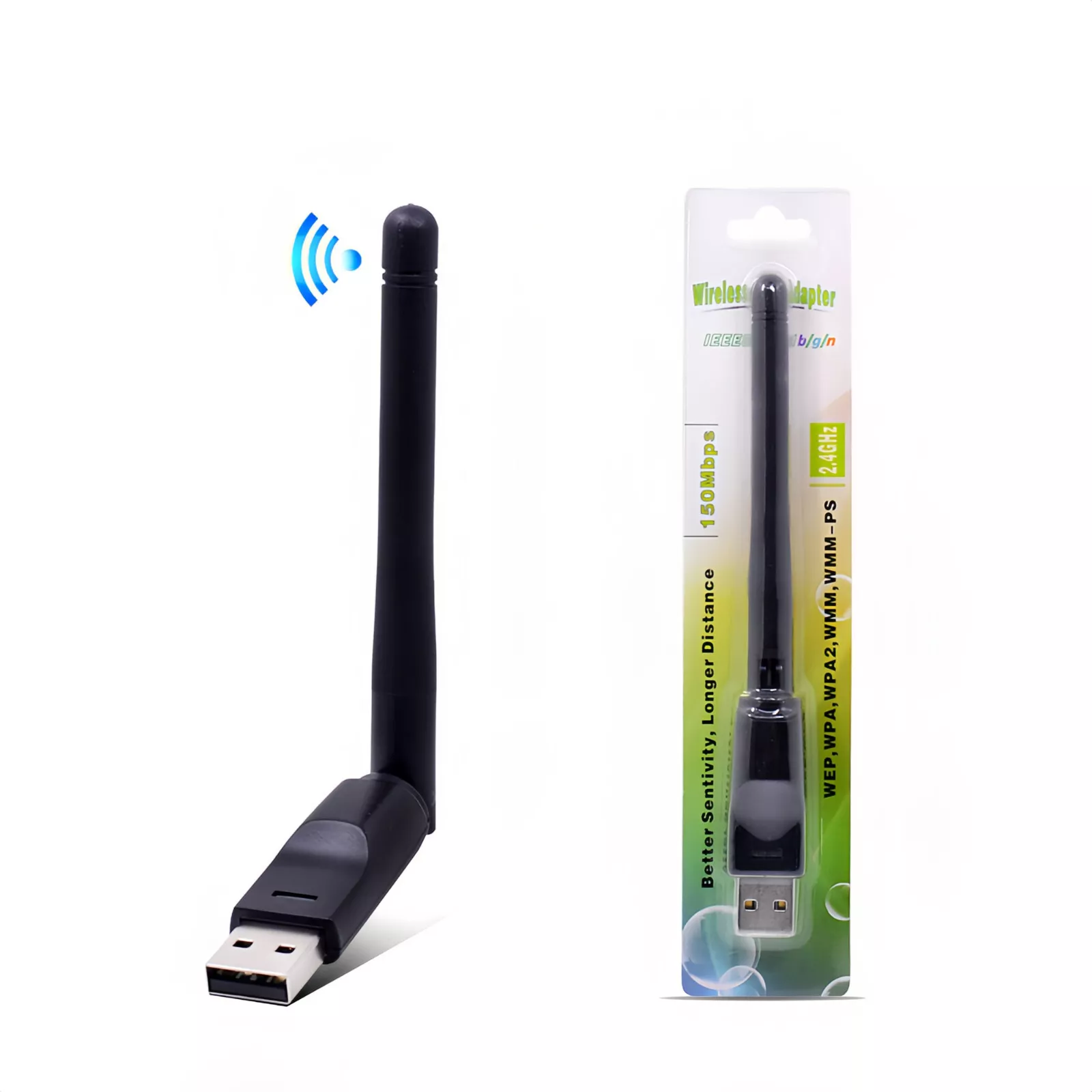 Adaptateur USB IEEE802.11 b/g/n 150 Mbps 2.4 GHz