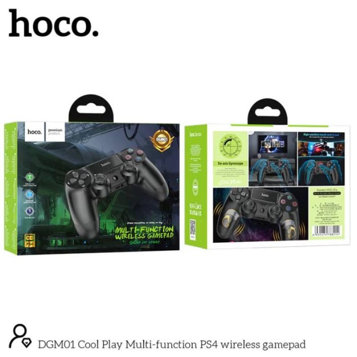 Manette de Jeu Sans Fil Hoco pour PS4 - Noir