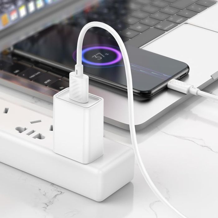 Câble de charge HOCO X88 USB-A VERS MICRO-USB - Blanc