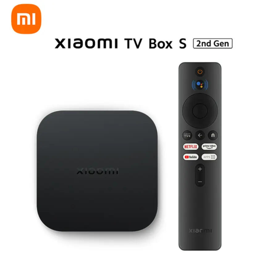 BOX TV XIAOMI S 2ÈME GÉNÉRATION 4K ULTRA HD - NOIR + Carte d'abonnement MAGNUM IP TV 12 mois Gratuit