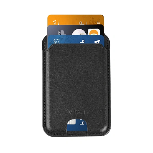 Portefeuille Magnétique WiWu 2en1 avec Forte Absorption Magnétique - Noir