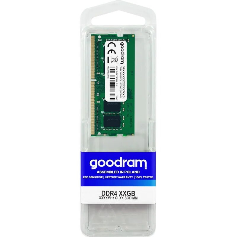 Barette Mémoire Goodram SODIMM DDR4 16Go 25600 3200MHZ