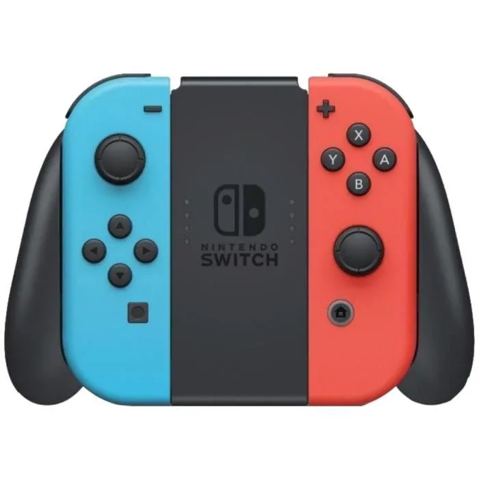 Console Nintendo Switch - Modèle OLED • Bleu Néon & Rouge Néon + Mario Kart 8 Deluxe (Code) + 3 mois d'abonnement NSO (Code)