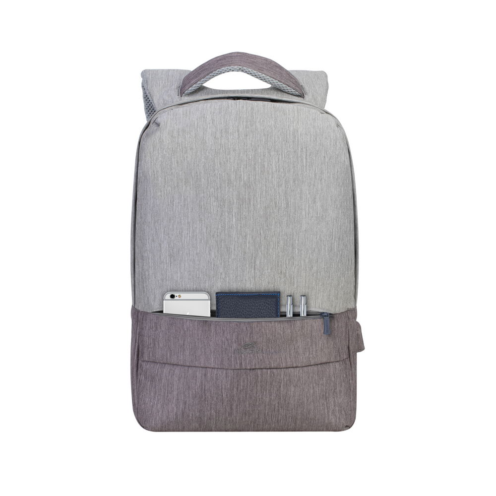 Sac à dos RIVACASE Pour Ordinateur Portable 7562- 15.6''- Gris / Mocha