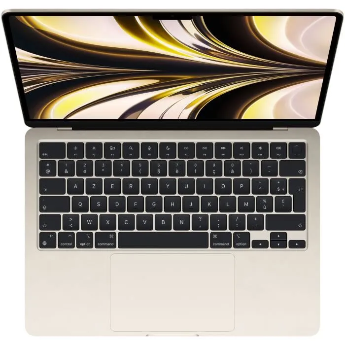 Apple - 13,6" MacBook Air M2 - RAM 8Go - Stockage 256Go - Lumière Stellaire - AZERTY