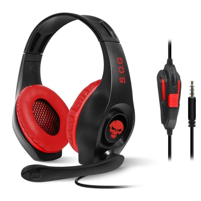 Micro Casque Gaming Filaire Spirit Of Gamer Pro NH5 - Noir & Rouge