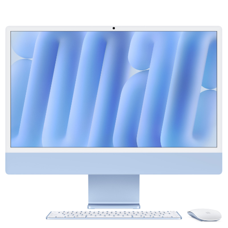 iMac  24" Retina 4.5K puce Apple M4 8C GPU 256GO SSD-Bleu