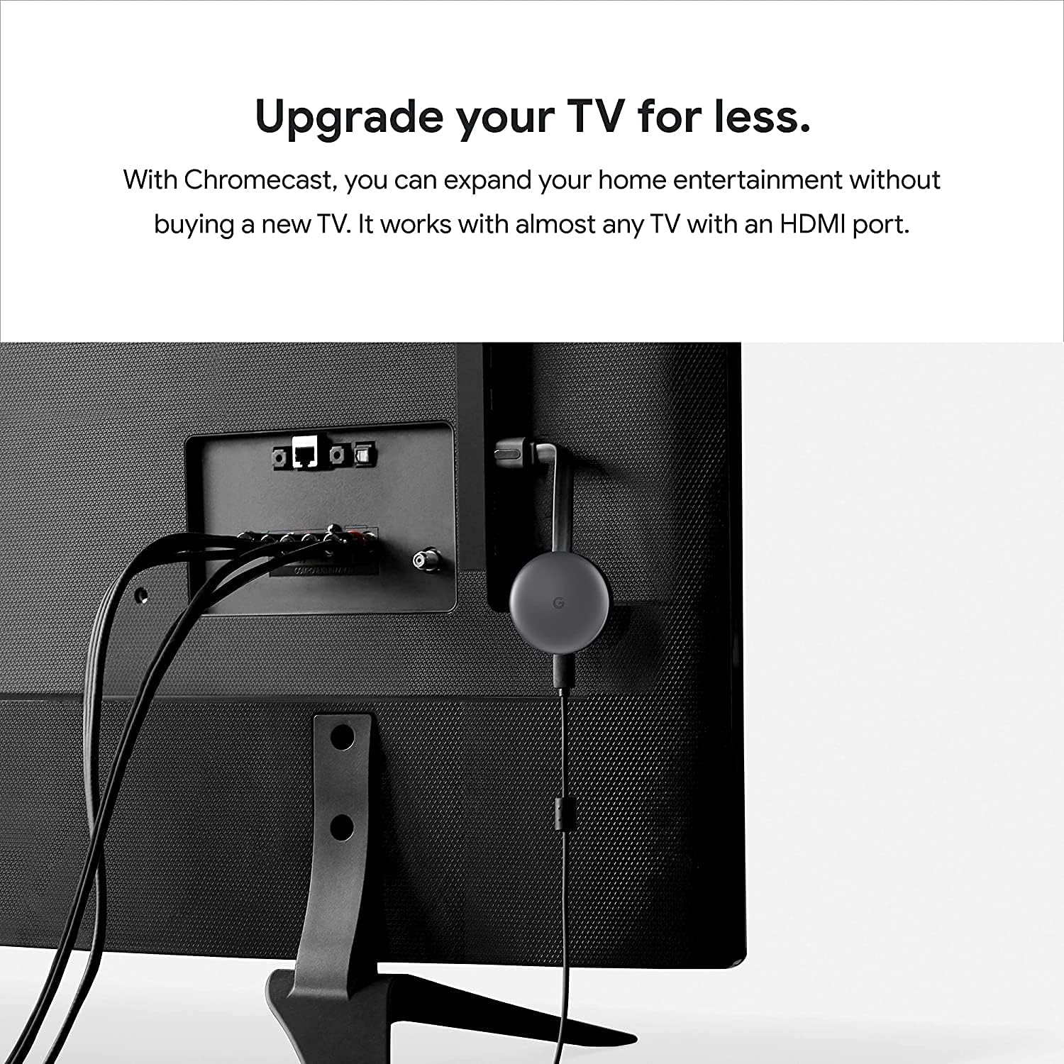 Google Chromecast Streaming Media Player - Noir