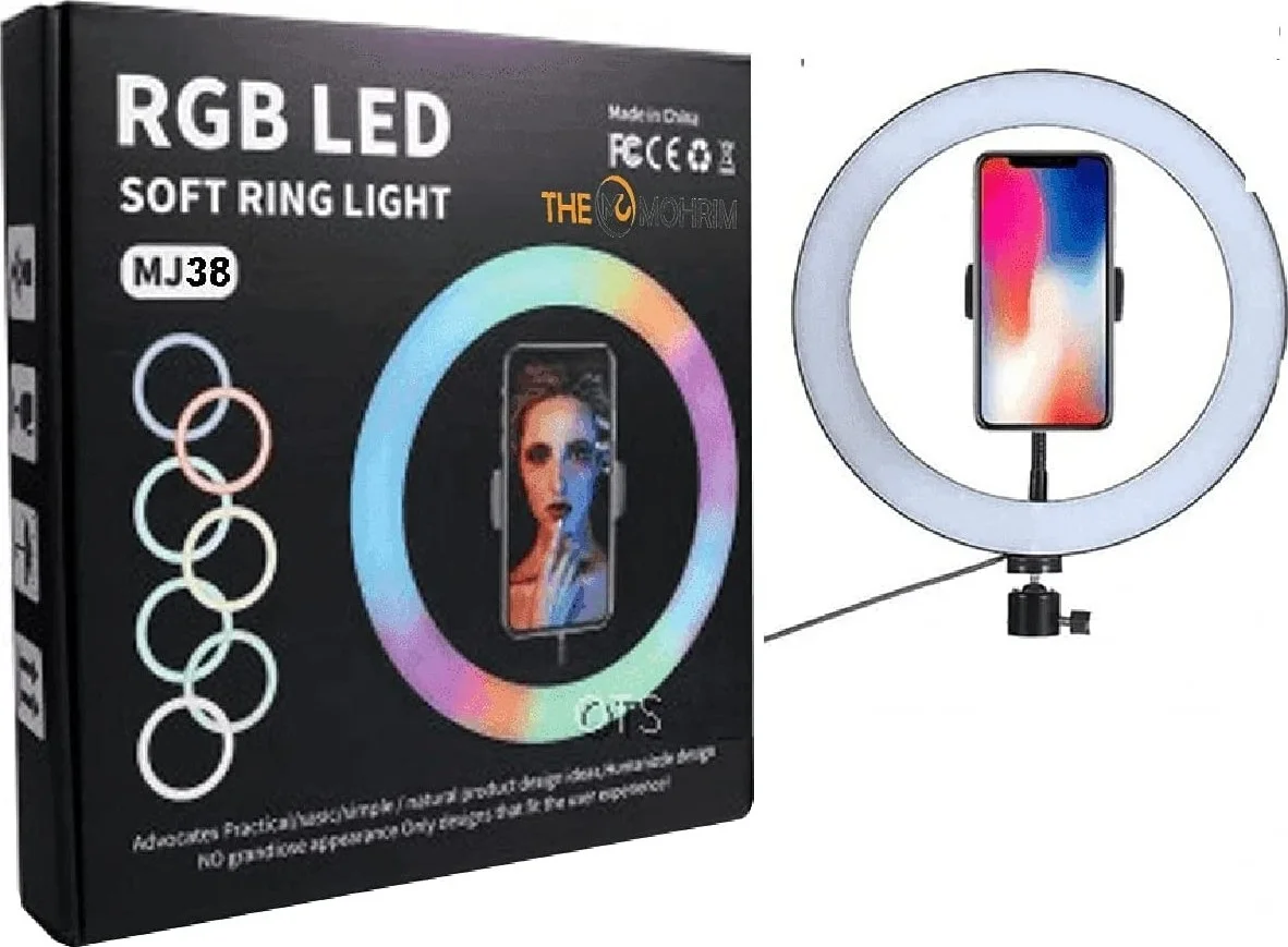 RGB LED Soft Ring light MJ38