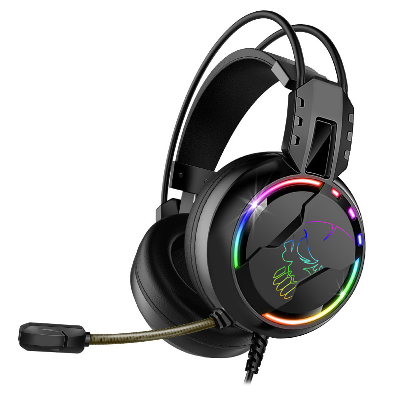 Micro Casque Gaming Filaire Spirit Of Gamer Pro H7 Led RGB - Noir