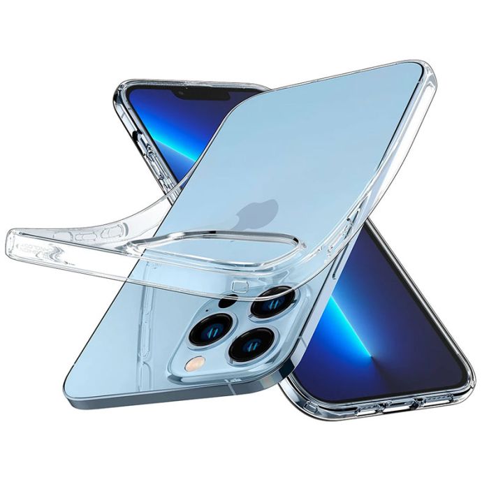 Coque Silicone SPIGEN Pour Iphone 13 Pro Max - Transparent