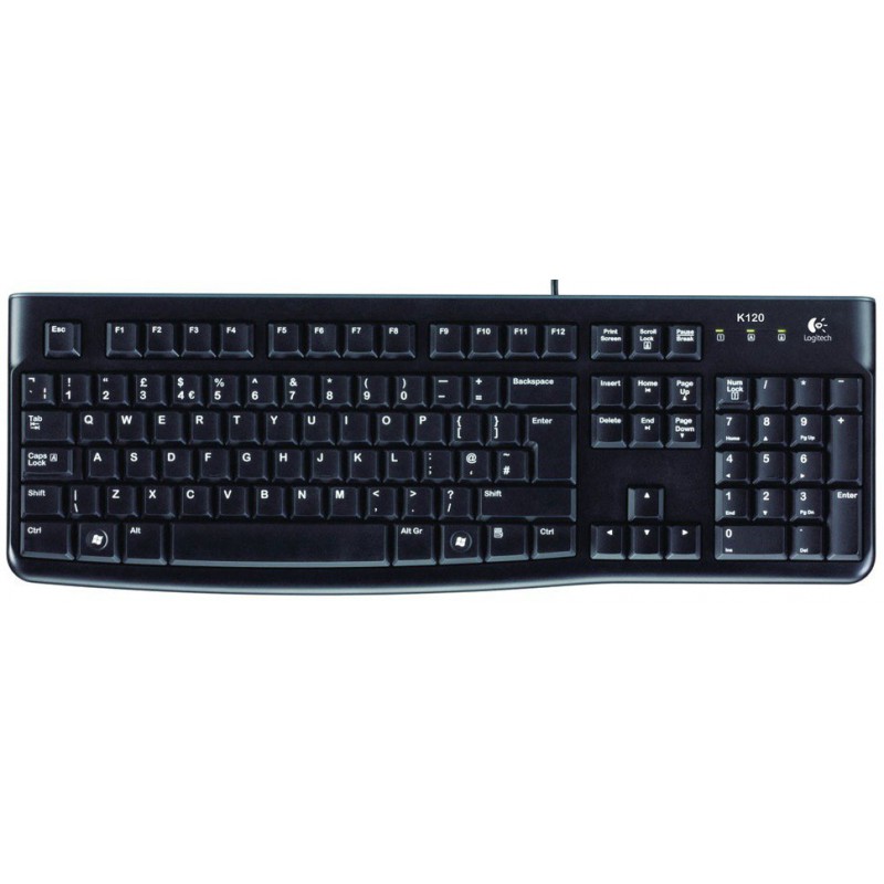 Clavier Logitech Desktop K120 Noir