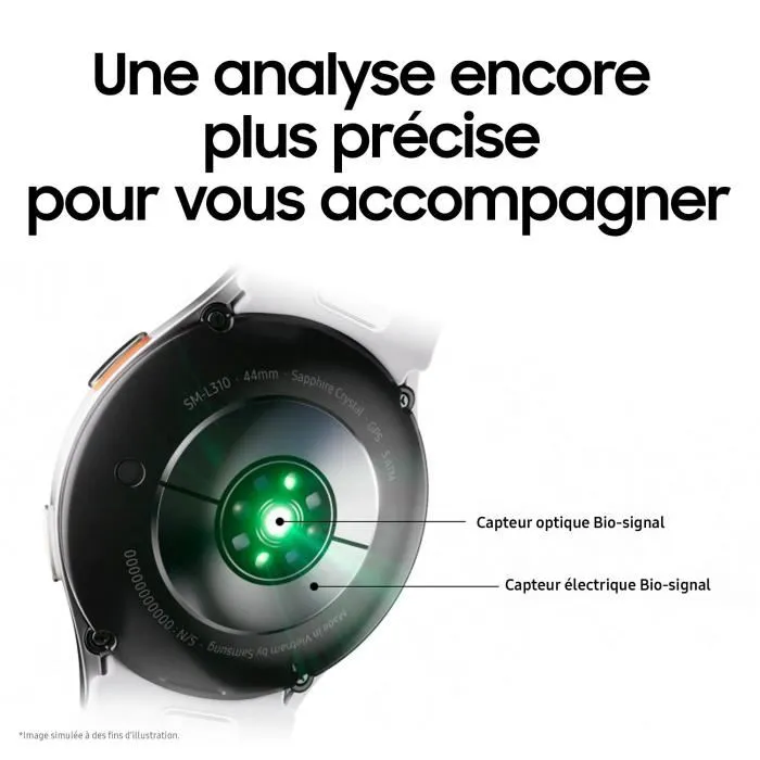 Montre connectée Samsung Galaxy Watch 7 44 mm - Vert - SM-L310NZGAXEF