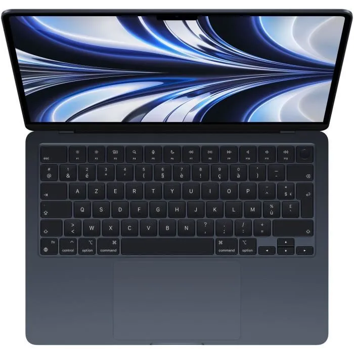 Apple - 13,6" MacBook Air M2 - RAM 8Go - Stockage 256Go - Minuit - AZERTY