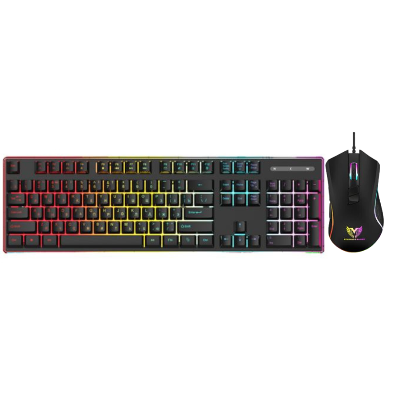 Pack Gamer Clavier Filaire & Souris StarWave GCM1090 RGB Noir