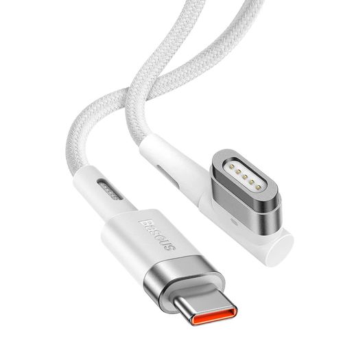 Câble de charge magnétique en zinc Type C à L - 60 W - Compatible avec MacBook