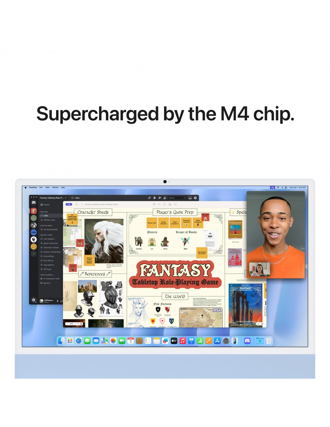 iMac  24" Retina 4.5K puce Apple M4 8C GPU 256GO SSD-Bleu