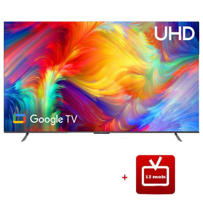 TV TCL 55'' Smart Android P735 Google UHD 4K + Abonnement 12 mois