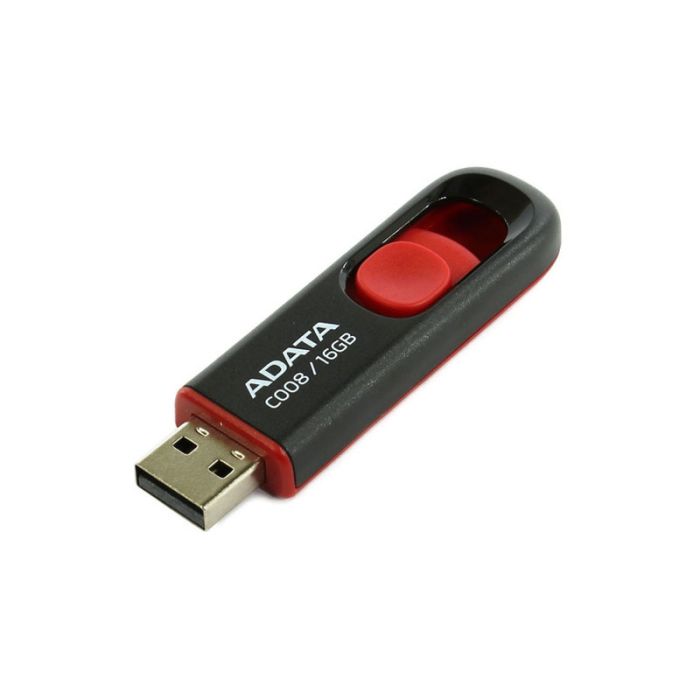 Clé USB ADATA C008 16Go USB 2.0 - Noir&Rouge