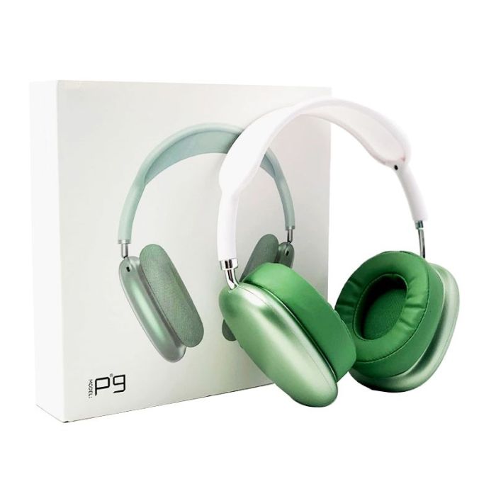 Casque Bluetooth P9 Vert