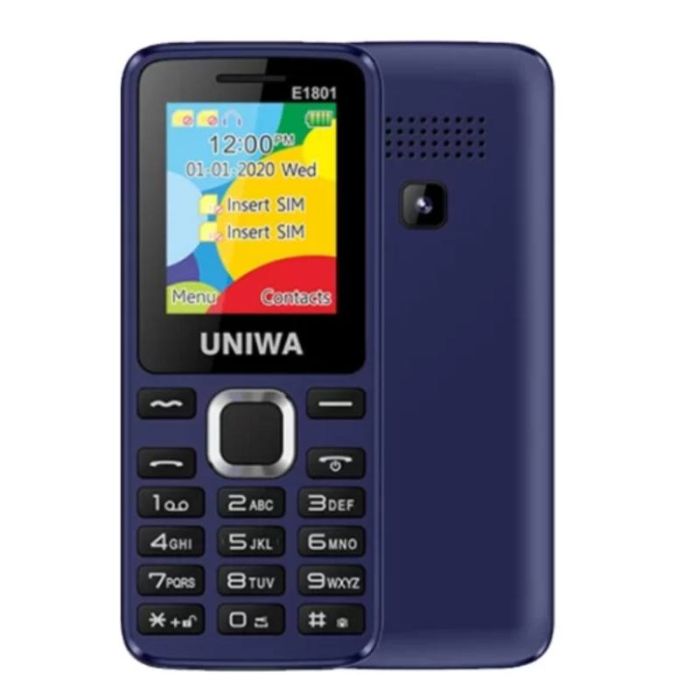 Téléphone Portable Uniwa E1801 - Bleu